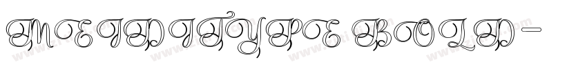 MEIDITYPE BOLD字体转换